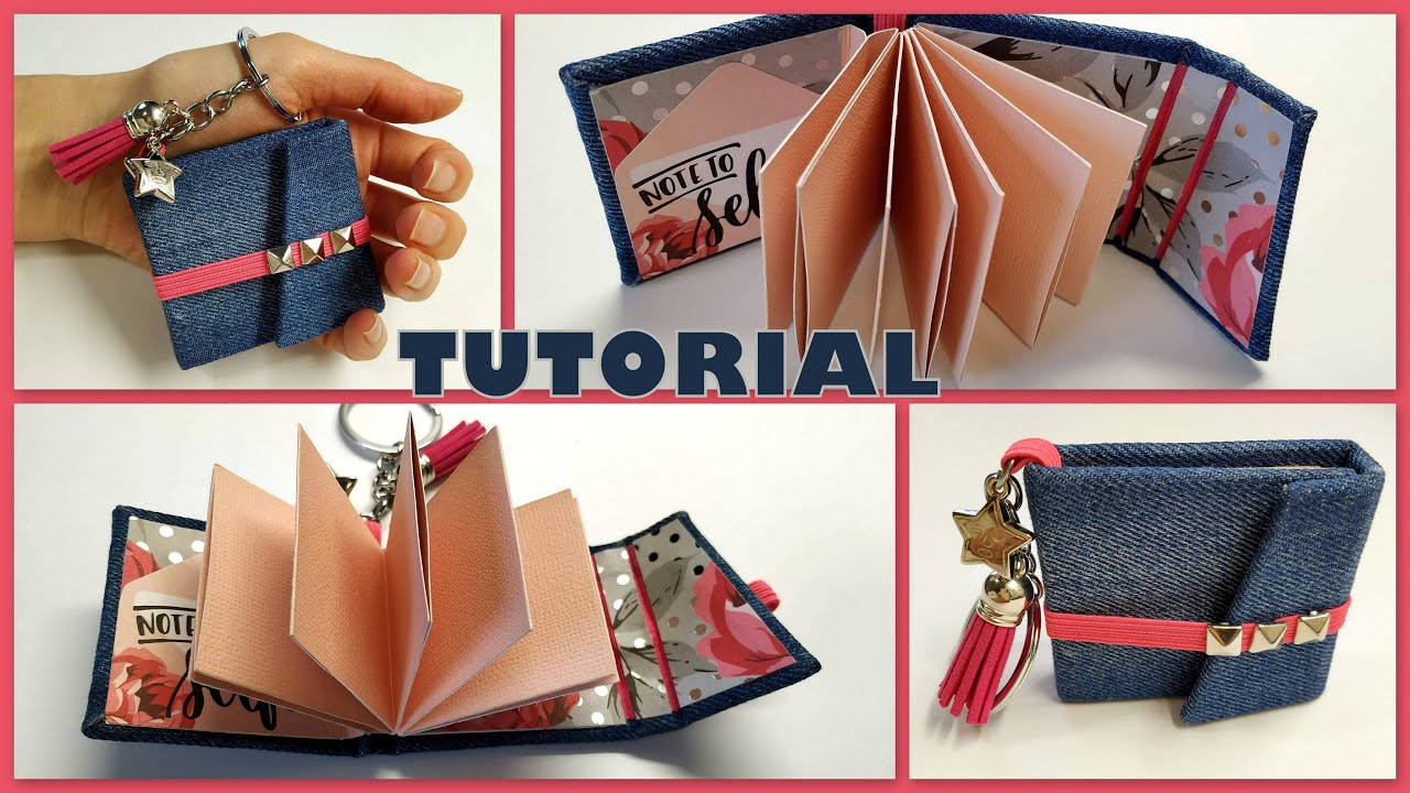 DIY mini álbum llavero. Mini album keychain.
