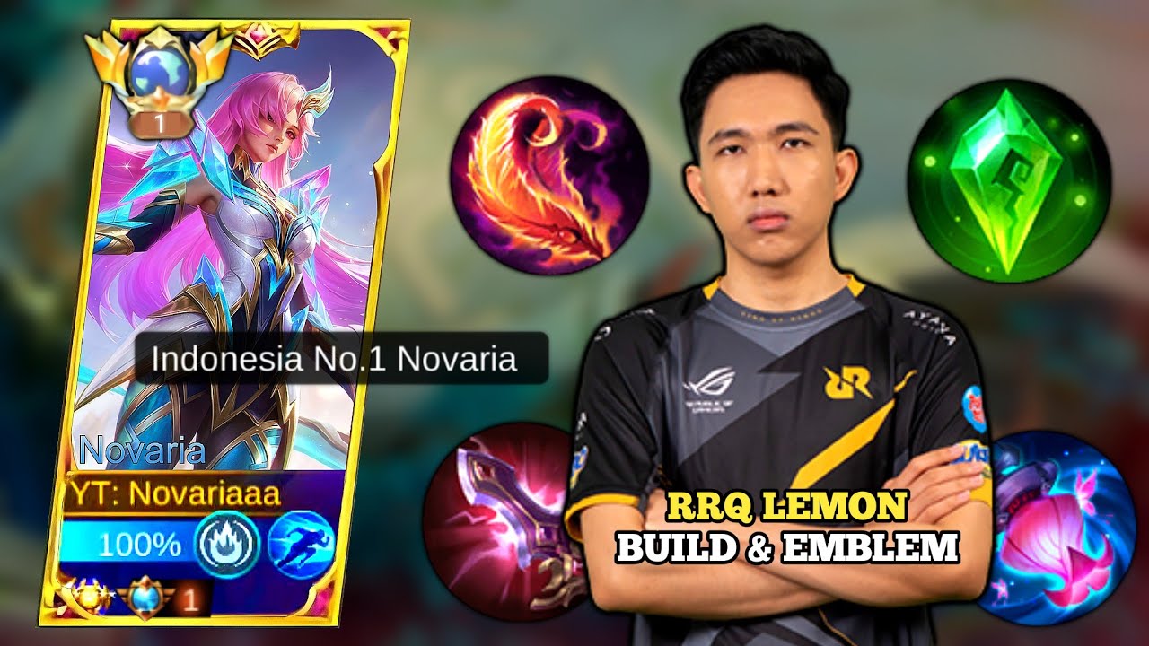 СПАСИБО RRQ LEMON! ЗА ЭТУ ОЧЕНЬ СЛОМАННУЮ СБОРКУ И ЭМБЛЕМУ НОВАРИИ 2026🤫 | MOBILE LEGENDS