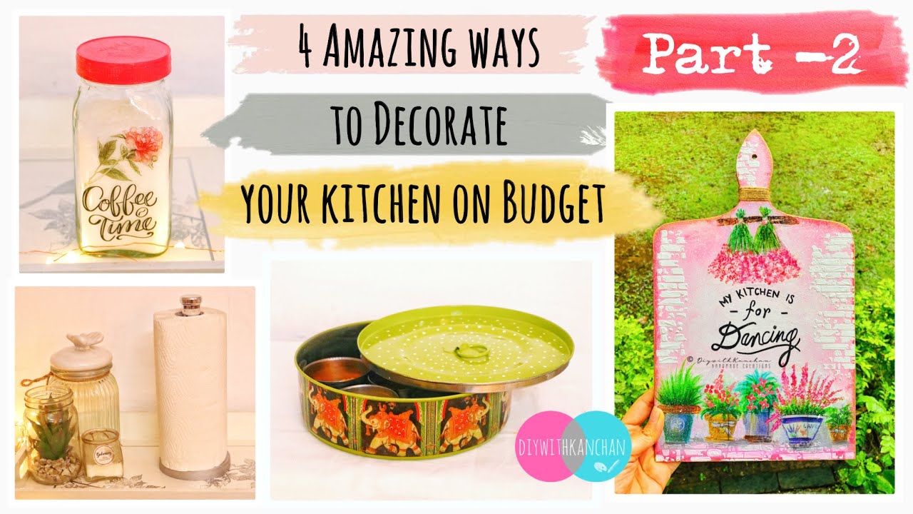 4 AMAZING IDEAS TO DECORATE YOUR KITCHEN + DIY IDEAS + BUDGET FRIENDLY / RENTAL KITCHEN MAKEOVER