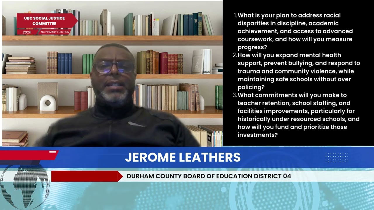 Durham County Board Of Education District 4 - Jerome Leathers