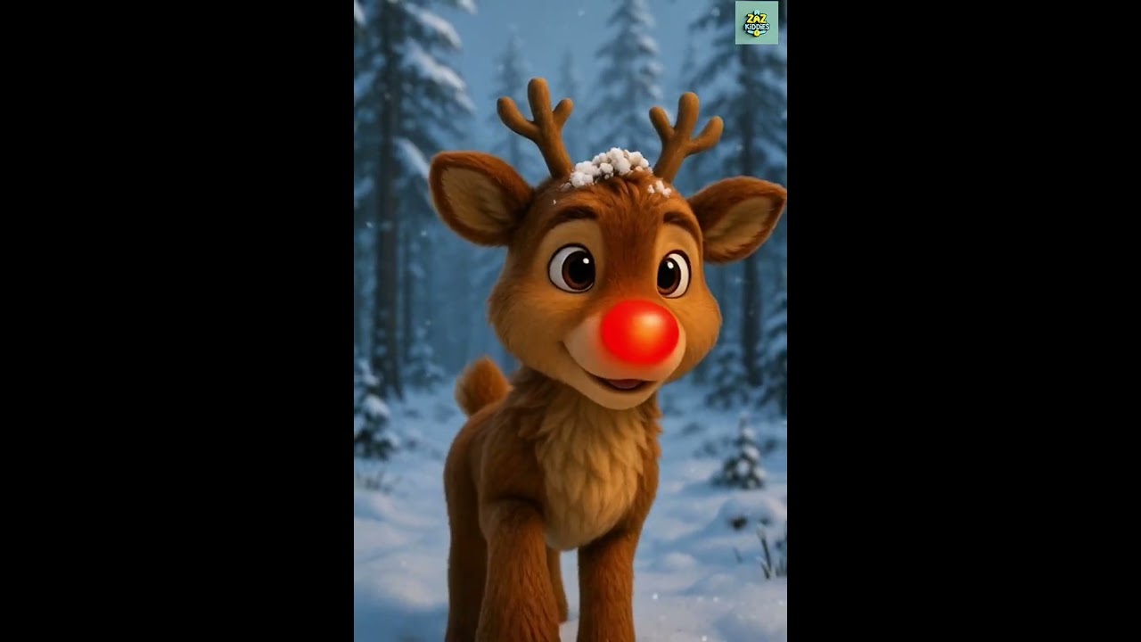 Rudolph The Red Nose Reindeer | Christmas Animated Song for Kids | Nursery Rhyme & Christmas Carol