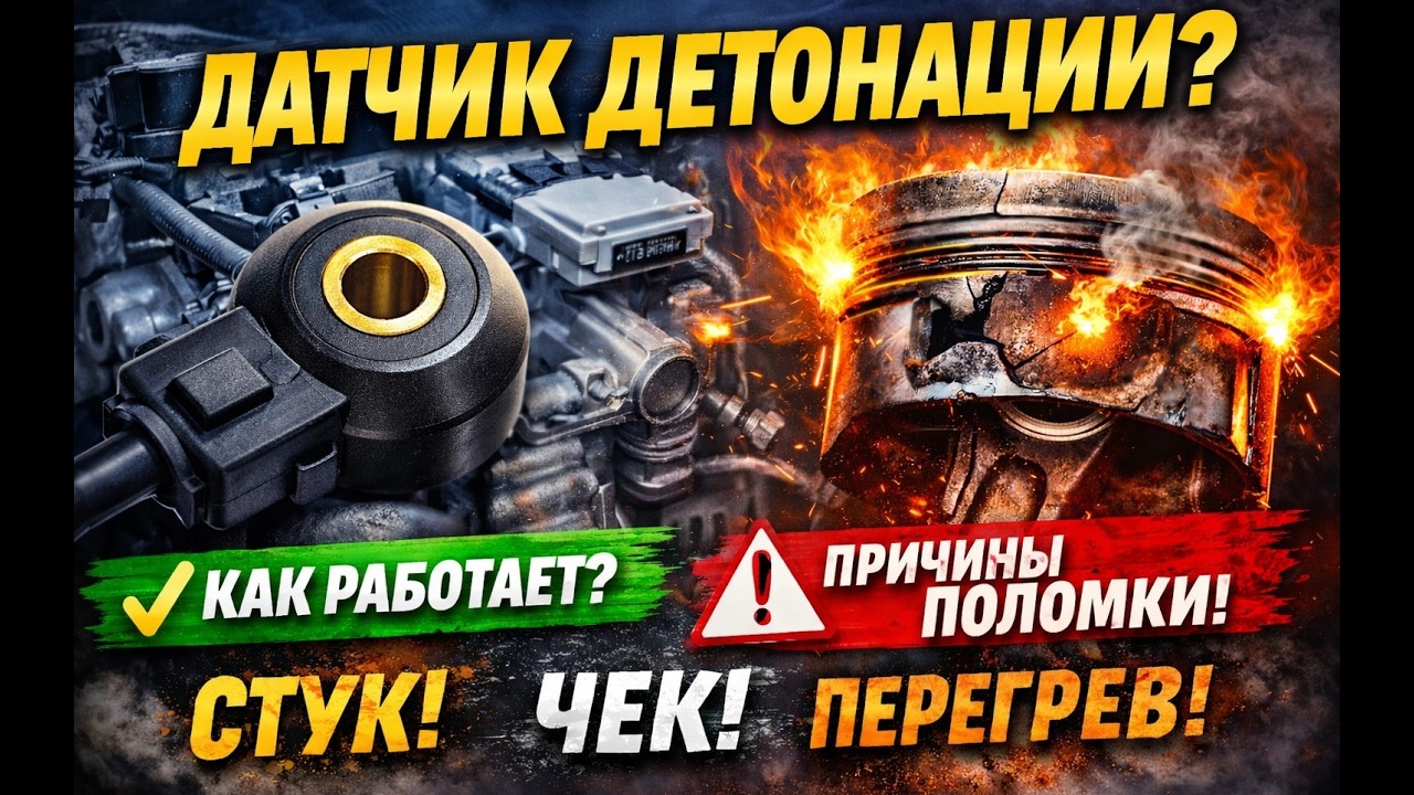Ты должен это знать.  Как работает датчик детонации и какие причины его неисправности