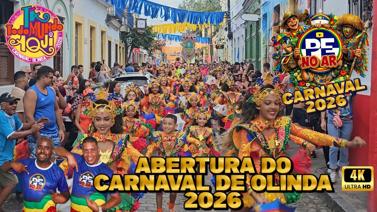 [CARNAVAL 2026] OLINDA RENASCE! ABERTURA OFICIAL DO CARNAVAL 2026 É PURA MAGIA NAS LADEIRAS.! 🎭✨