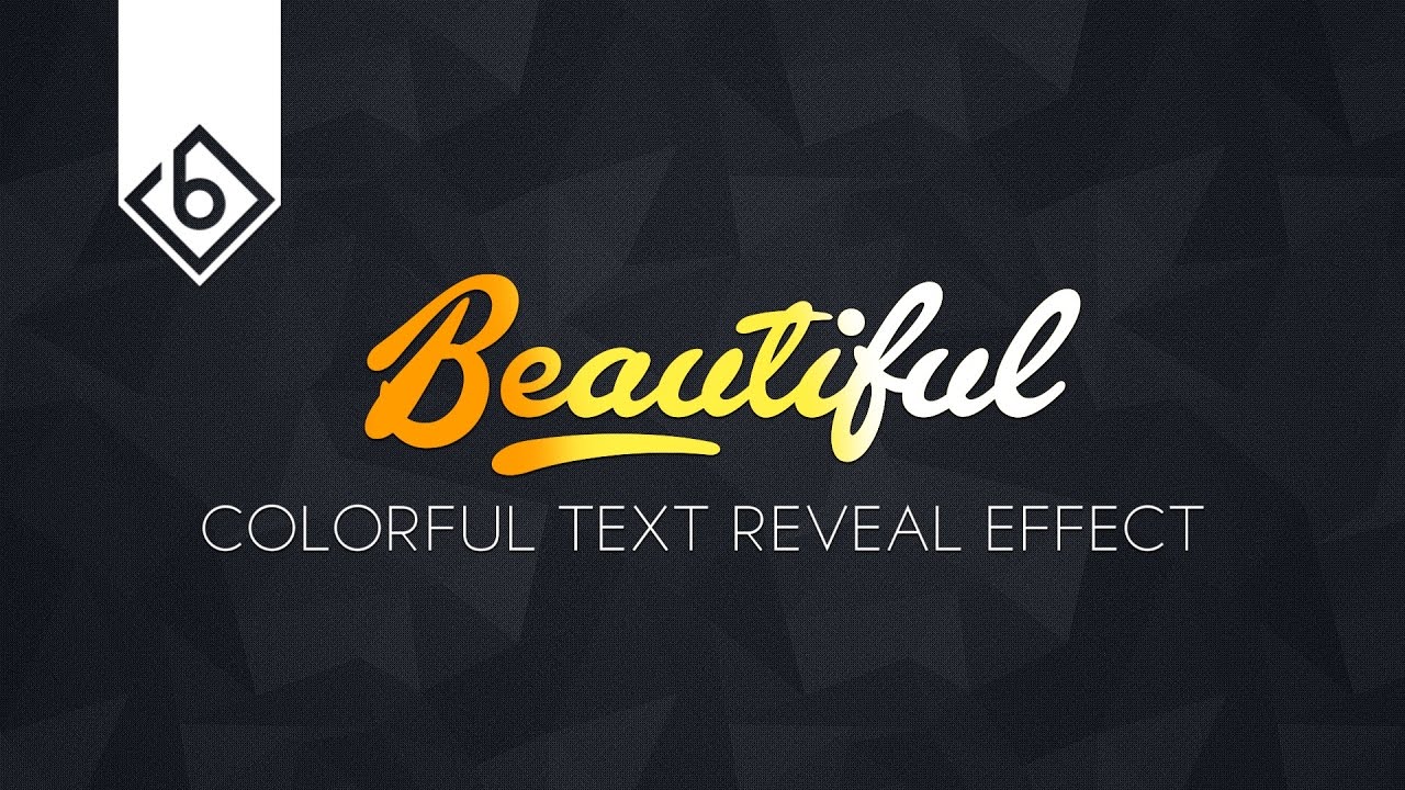 How To Create Colorful Text Reveal Effect - Sony Vegas Tutorial