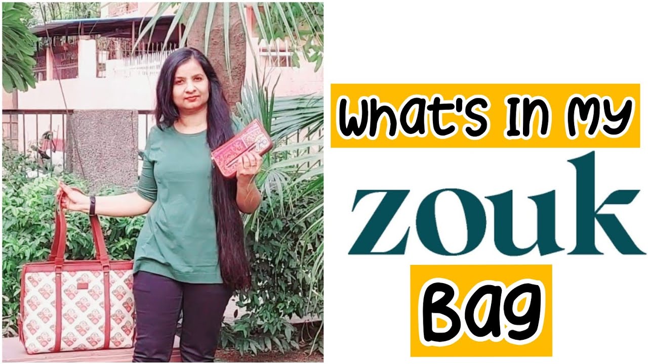 What's In My Bag? Ft. Zouk Office Bag & Chain Wallet | Zouk Bags Review with Discount Coupon Code