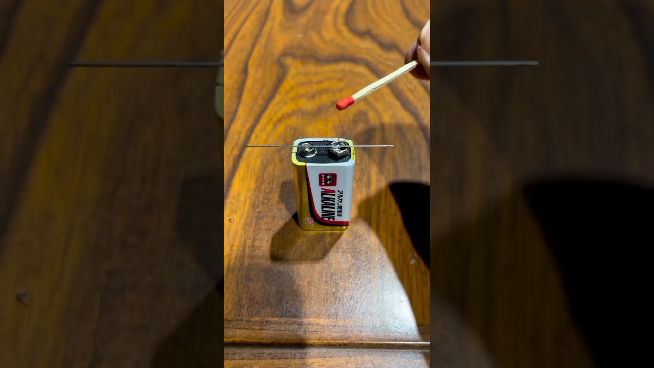 Wait for end short-circuit 12v battery experiment  Free Energy #shorts #youtubeshorts #electrical