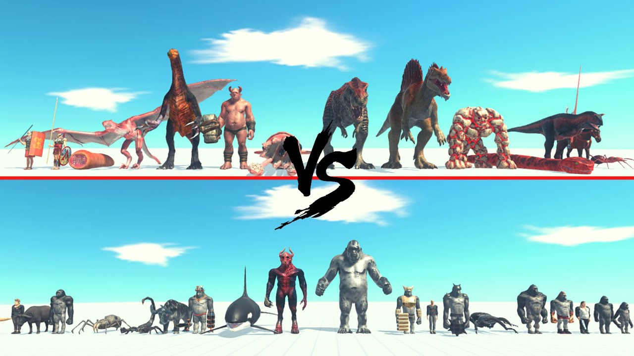RED Team Vs BLACK Team ARBS | Animal Revolt Battle Simulator