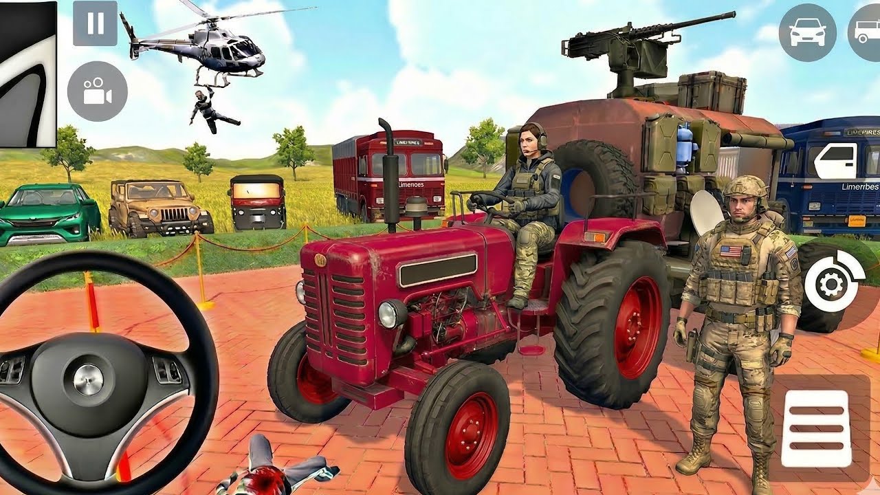 🤑 Indian Thift auto simulator 💥 Indian Showroom Purchase😯Modified Lexriy Tractor🥳CAR And Bike Game 