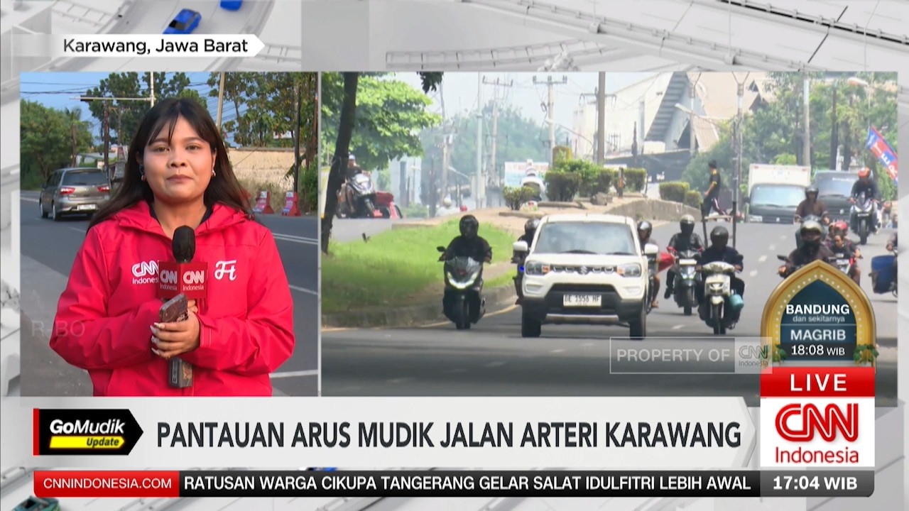 Pantauan Arus Mudik Jalan Arteri Karawang
