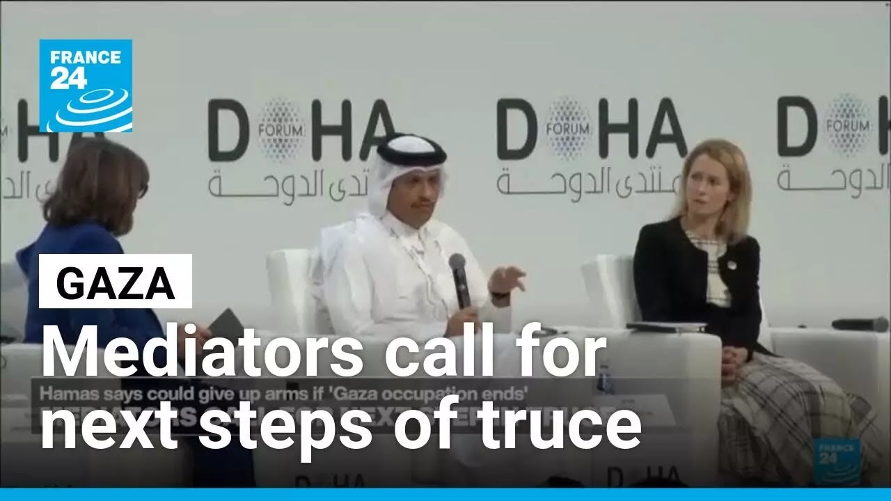 Gaza mediators Qatar and Egypt call for next steps of the truce &bull; FRANCE 24 English
