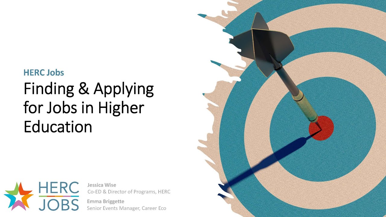 Finding and Applying for Jobs in Higher Education