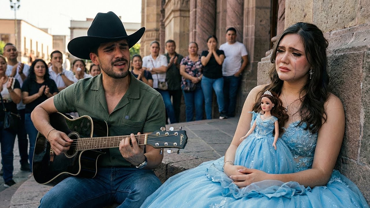 Bella jovencita rompe en llanto al escuchar el corrido que le hizo su padre ausente  