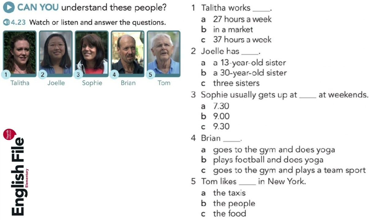 English File elementary 4th edition SB_4.23