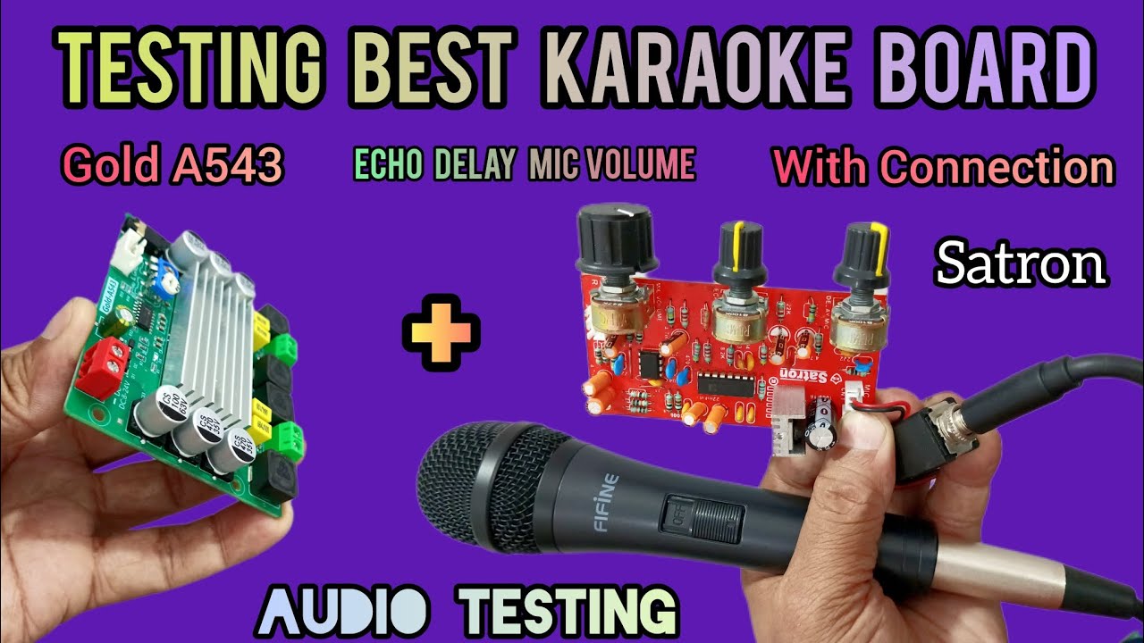 Karaoke Connection & Audio Testing (King of Karaoke)