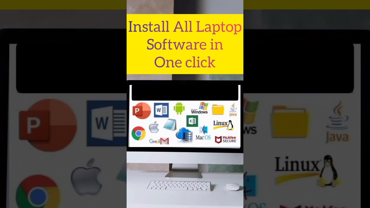 How to Install all Laptop Software By one click || #computer #software #education #knowledge #tips