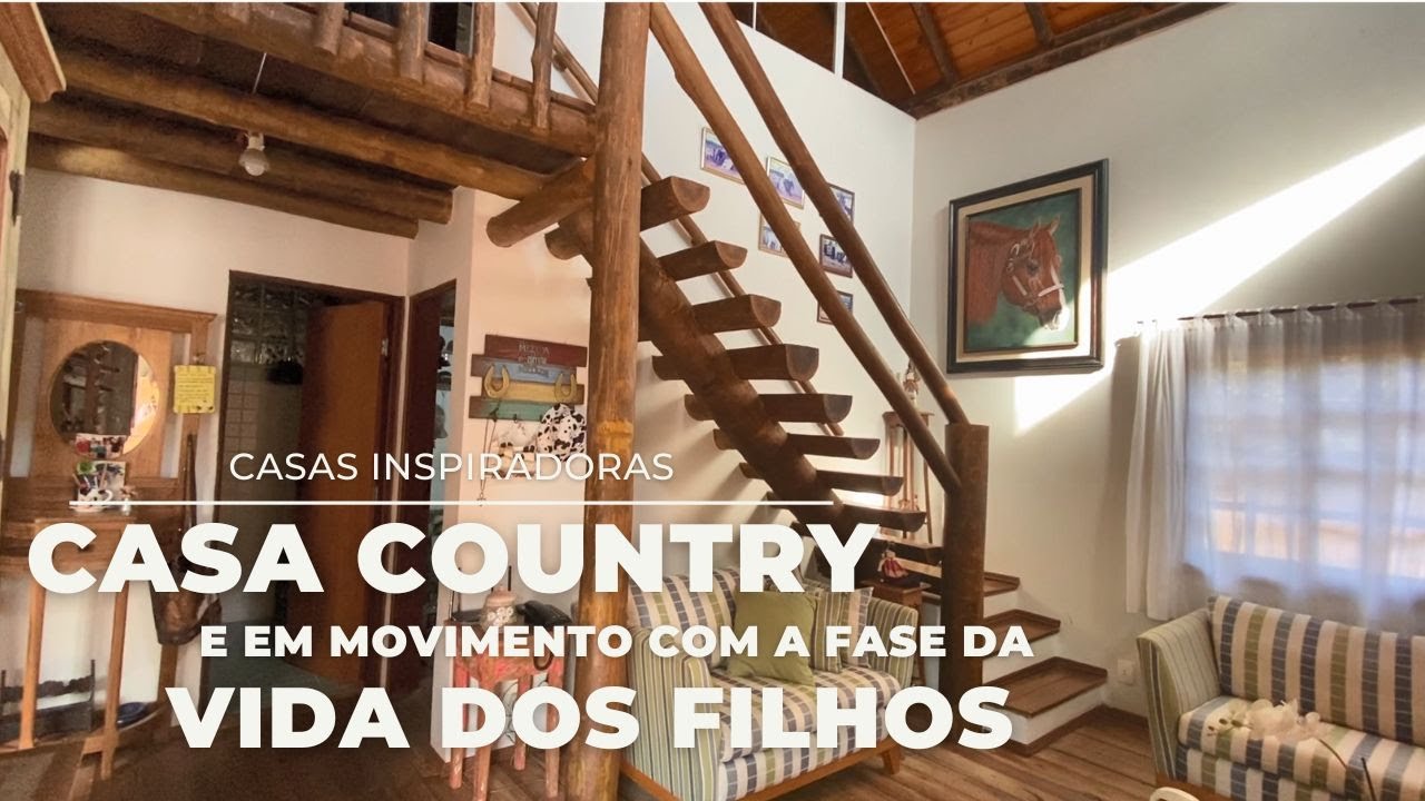CASA EM ESTILO COUNTRY QUE MUDA DE ACORDO COM A FASE DOS FILHOS. UMA CABANINHA EM MOVIMENTO