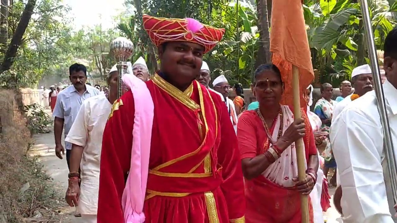 वारकरी दिंडी गुरुमाता सेवाश्रम नांदगाव