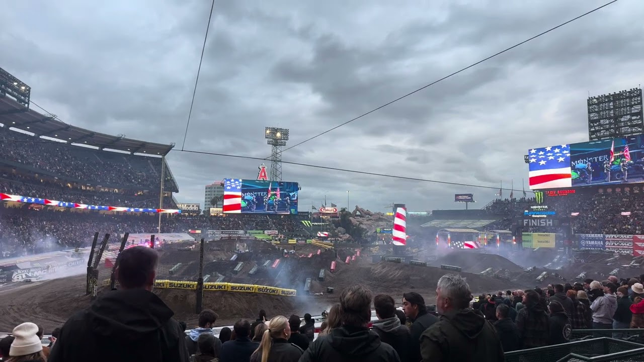 2025 Monster Energy Supercross Anaheim 2 opening ceremonies