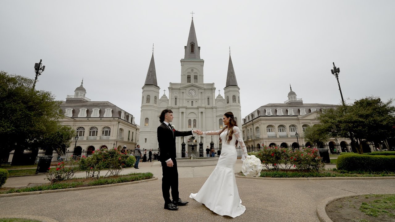 Epic New Orleans Wedding & Second Line in the French Quarter | St. Louis Cathedral | Riverview Room