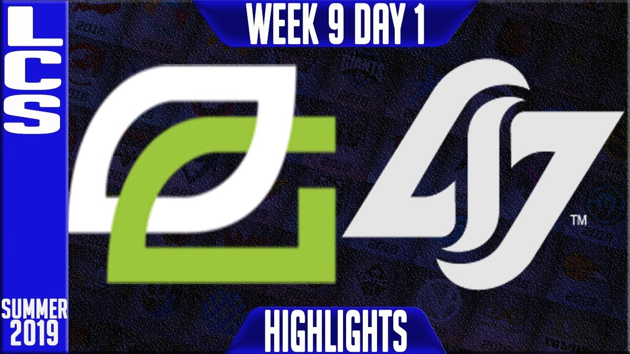 OPT vs CLG Highlights | LCS Summer 2019 Week 9 Day 1 | Optic Gaming vs Counter Logic Gaming
