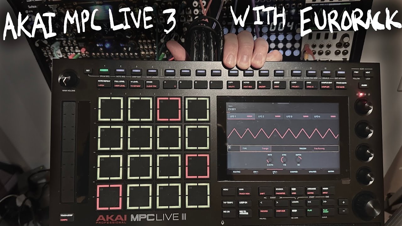 Размышления: Использование Akai MPC Live 3 с Eurorack