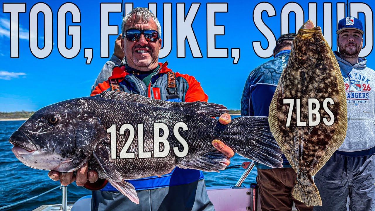 INSANE PARTY BOAT FISHING FOR BIG FLUKE, MONSTER TAUTOG, and OVER 1000 SQUID (Block Island)