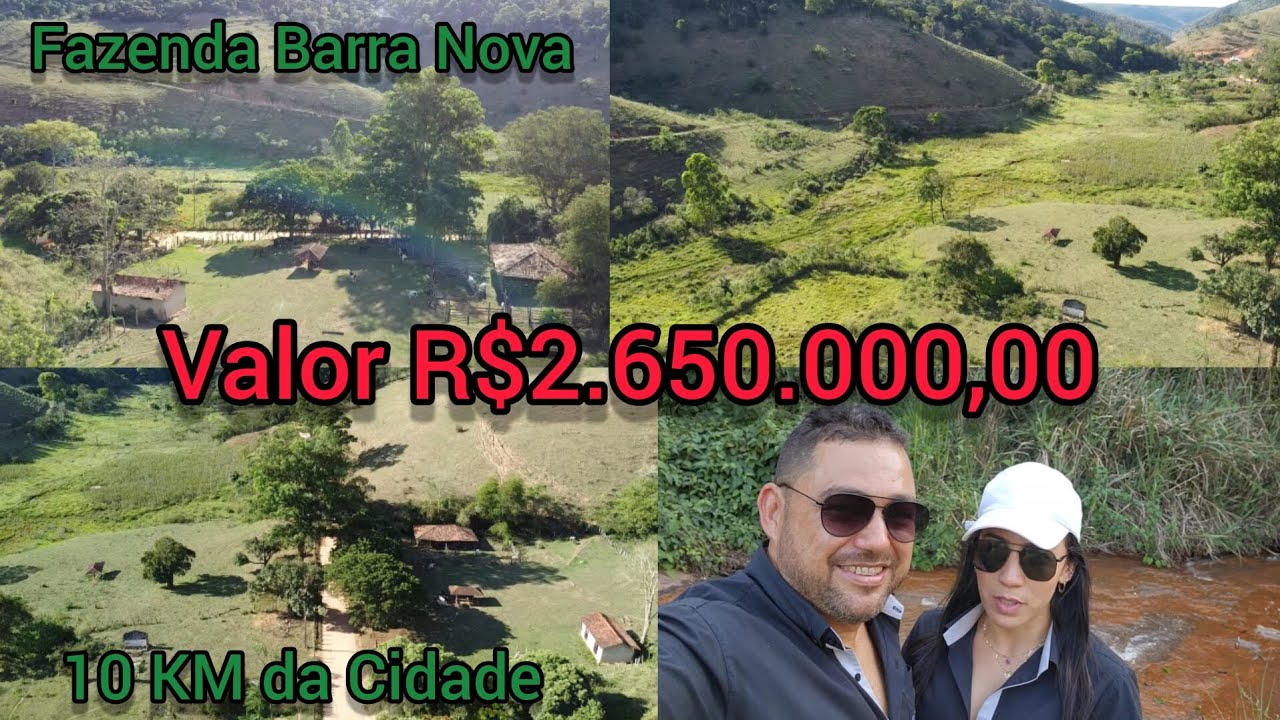 FAZENDA BARRA NOVA (207.7027) HECTARES #AGUA #REPRESAS VALOR R$2.650.000,00