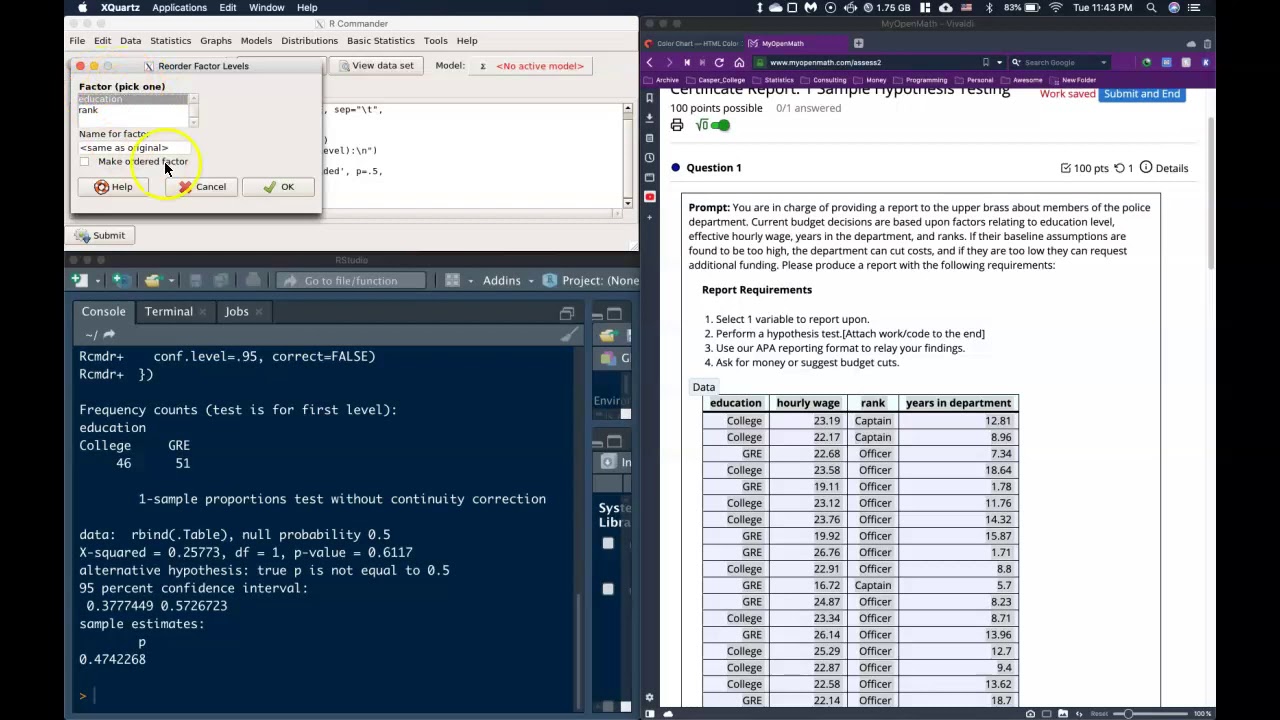 Toolbox: Reorder Factor Level