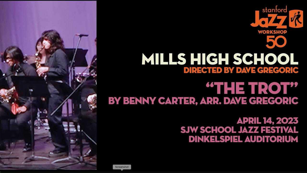 Mills High School Jazz Band performs 