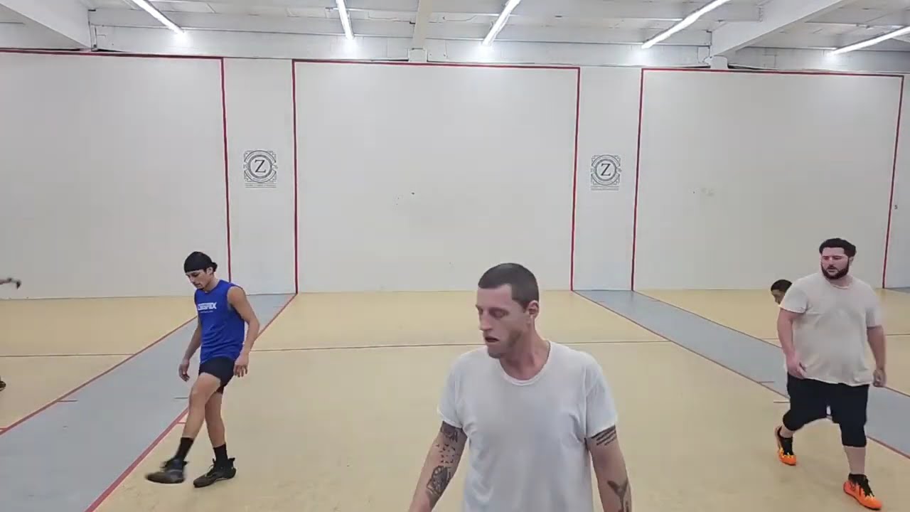 Zerega - Tavo & Lefty vs Rick & Matt - Pick Up Doubles Handball Filmed By Shena - 12.29.2025