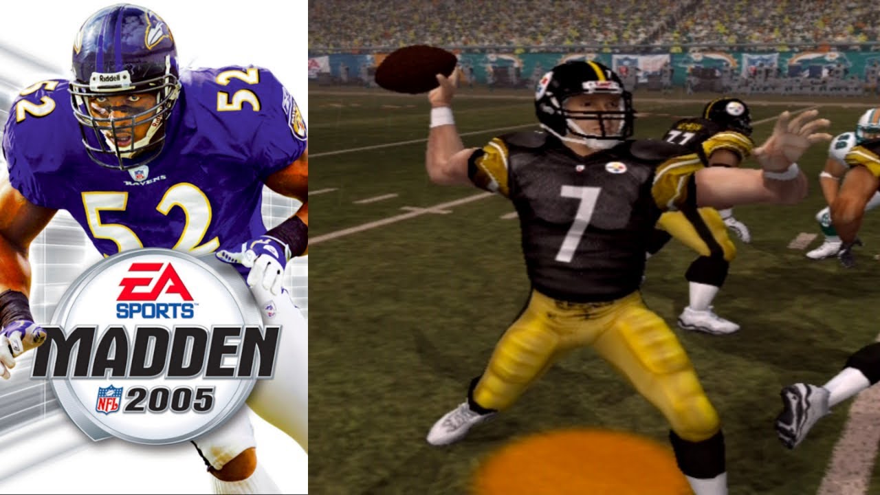 Madden 2005 Throwback | Ben Roethlisberger's First NFL Start | Steelers vs Dolphins