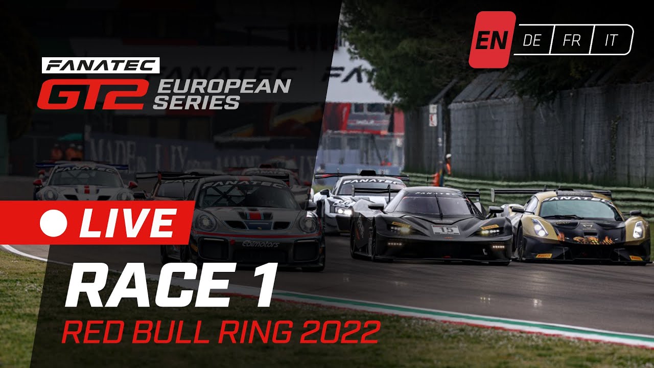LIVE | Race 1 | Red Bull Ring | Fanatec GT2 European Series 2022 (English)