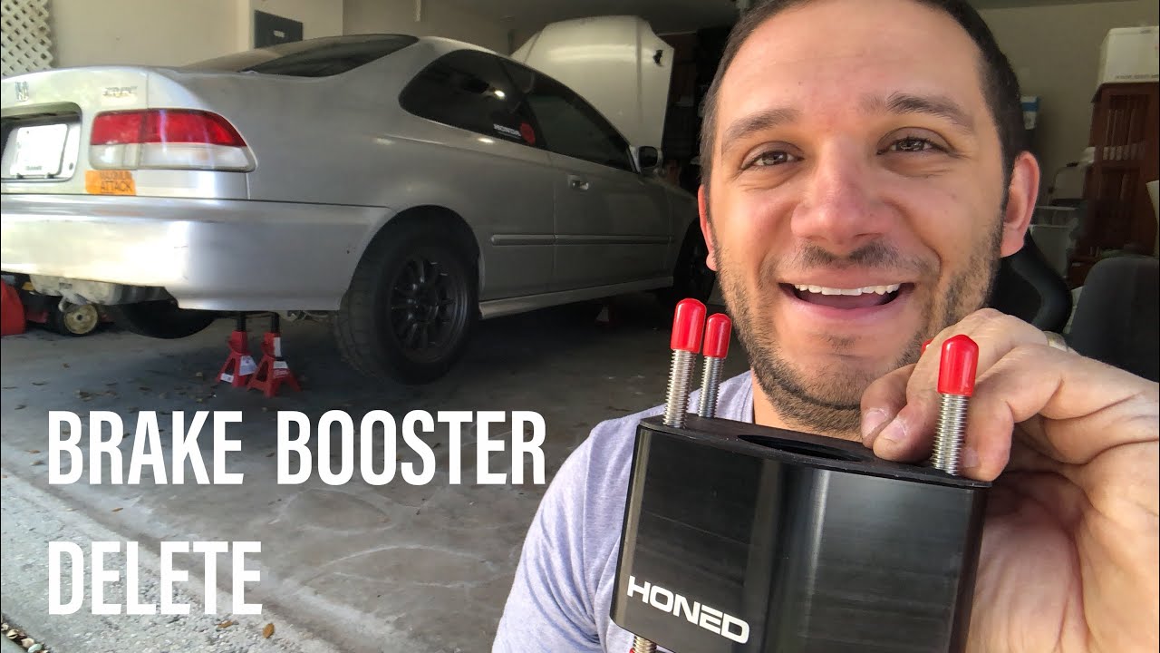 HONED BRAKE BOOSTER DELETE INSTALL on Project EK Civic | First install on a LHD!