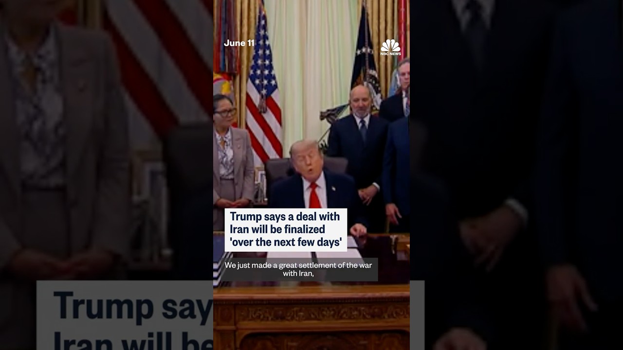 Trump says a deal with Iran will be finalized 'over the next few days'