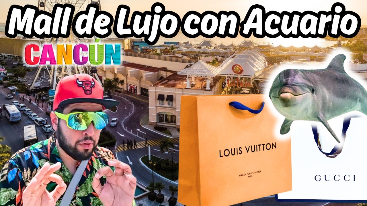EL MEJOR CENTRO COMERCIAL DE CANCÚN, Y TIENE ACUARIO!🐬