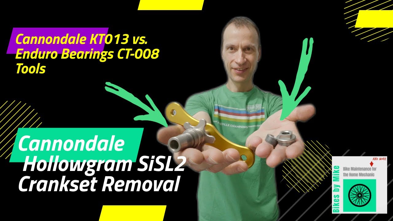 Снятие шатунов SiSL2 от Cannondale Hollogram