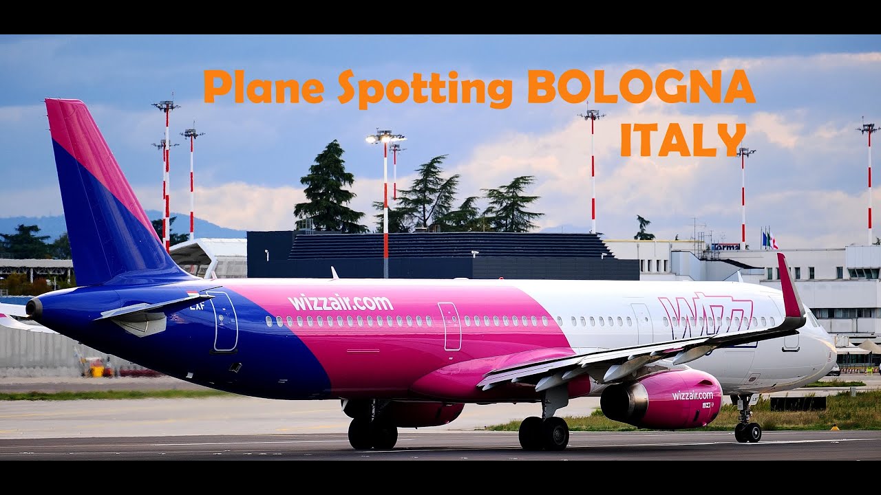 Plane Spotting Bologna Airport Guglielmo Marconi 4k HQ