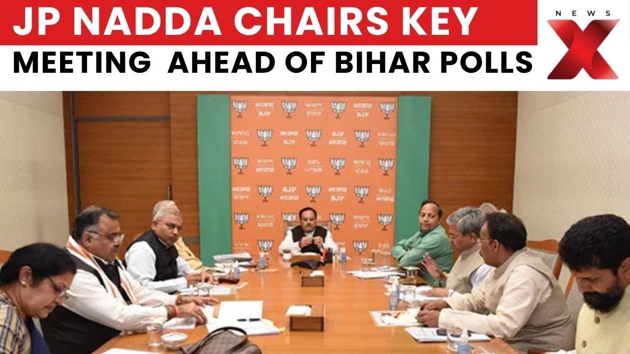 Bihar Polls: JP Nadda Holds Key BJP Meet on Electoral Roll Revision, Bihar Polls on Agenda | NewsX