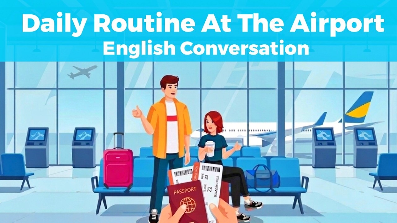 English at the Airport | English Conversation Practice | English Podcast