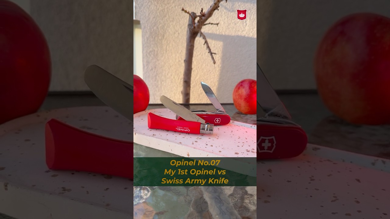 Нож Opinel No.07 (мой первый Opinel) против швейцарского армейского ножа (Victorinox Deluxe Tinker)