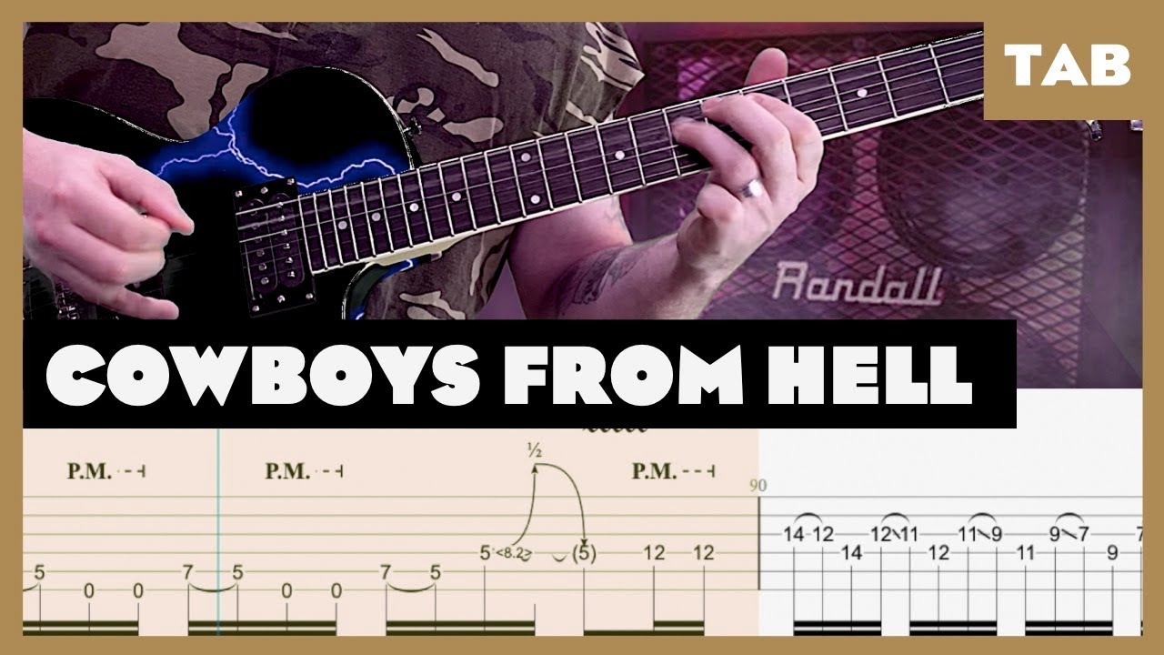 Pantera - Cowboys from Hell - Guitar Tab | Lesson | Cover | Tutorial