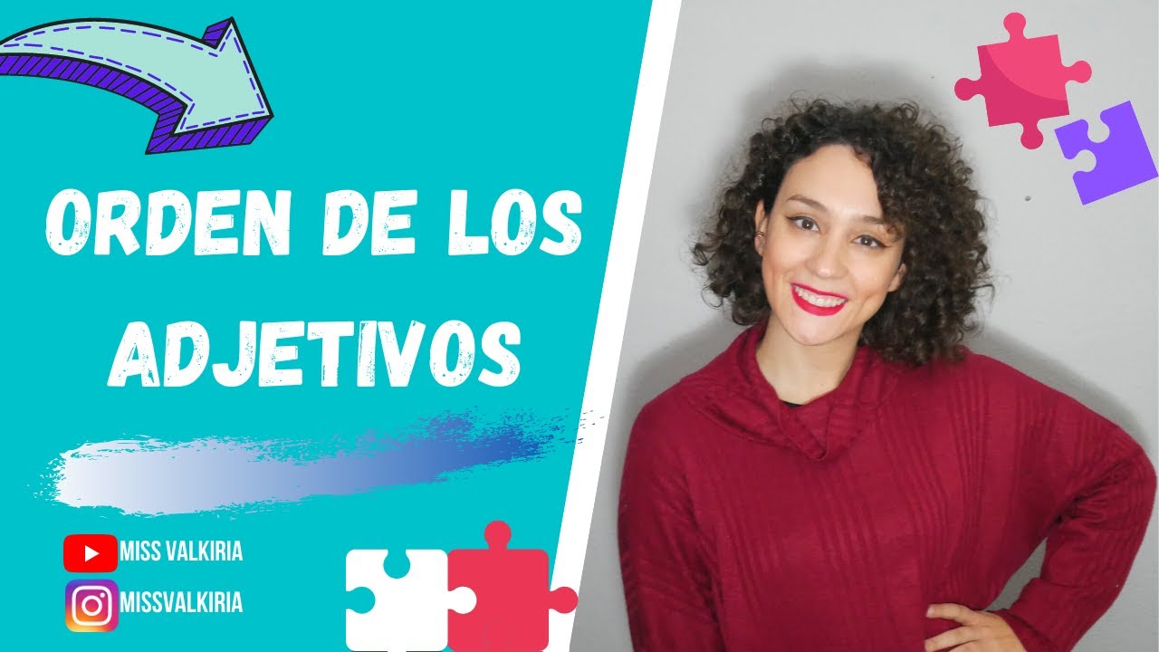 Claves para aprender el orden de los adjetivos en inglés - clases inglés online | Miss Valkiria