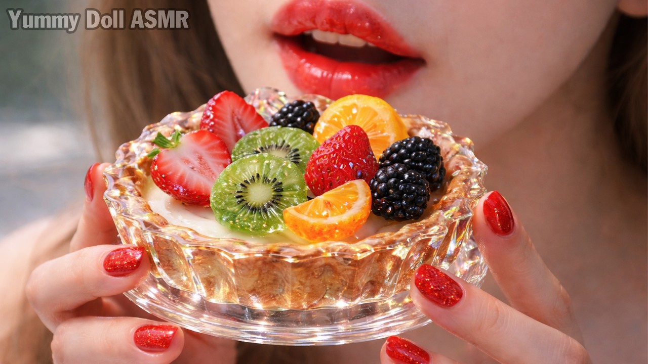 Can’t Stop Watching This GLASS Fruit TART🥧