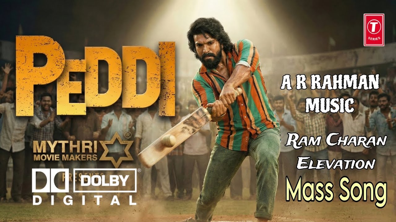 PEDDHI Title Song | Ram Charan Mass Elevation | Village Cricket Blast 🔥#ramcharanmovies #peddisongs