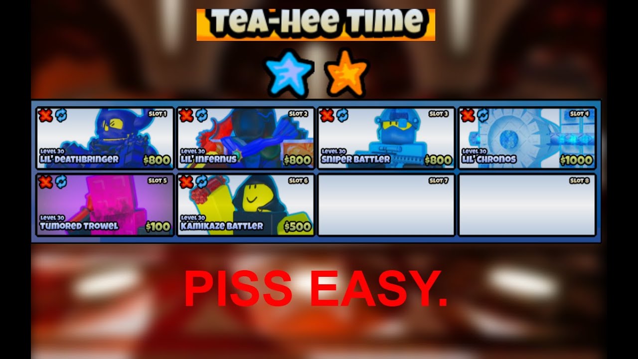 The Battle Bricks 2 Star Tea-Hee Time Tumore 6 slot gachaless