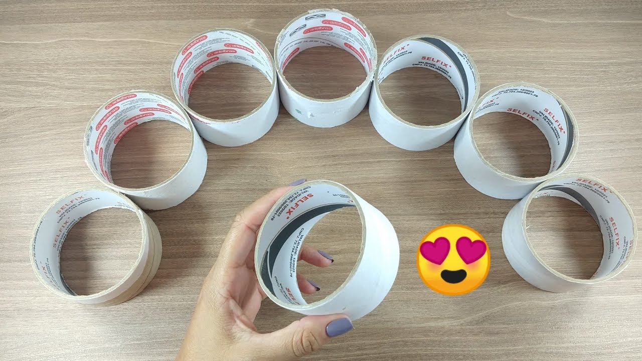 2 IDÉIAS INCRÍVEIS COM ROLO DE DUREX 💖