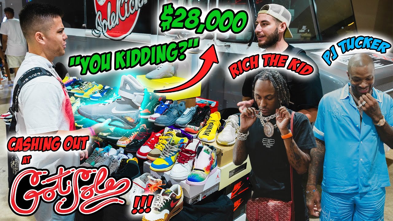 CASHING OUT AT MIAMI GOT SOLE! *PJ Tucker, Rich the Kid, & Jay Critch at the CRAZIEST Sneaker Event*