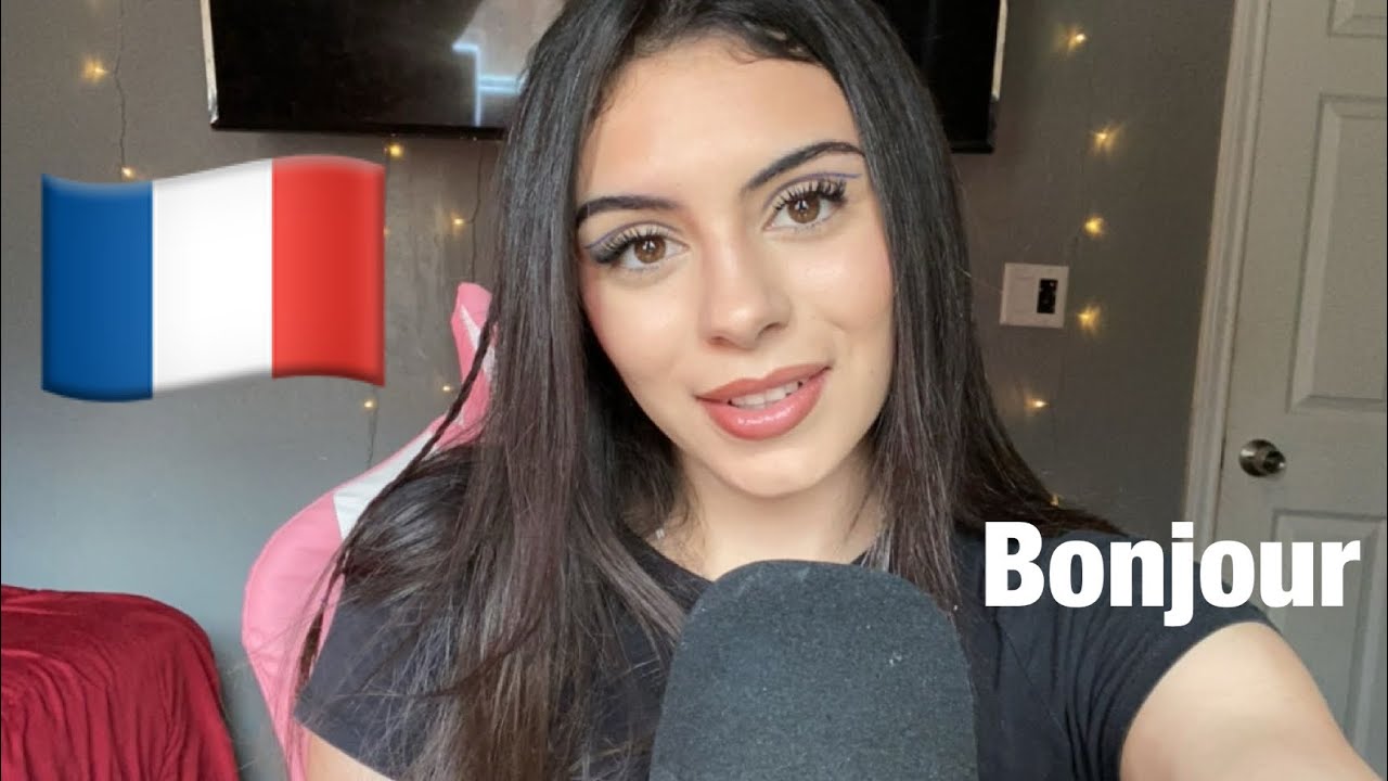 Asmr|| Trying to speak French🇫🇷(basic words & phrases) up close whispers👄