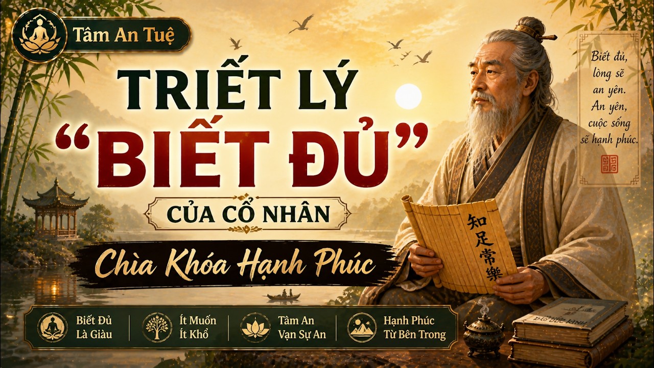 Triết Lý “Biết Đủ” Của Cổ Nhân: Chìa Khóa Hạnh Phúc Phần 2 #loiphatday #trietlysong #baihoccuocsong