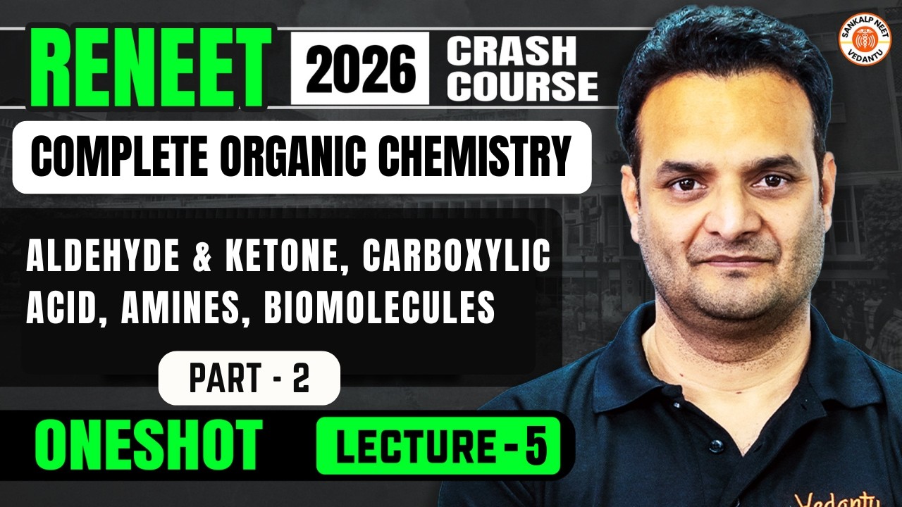 ReNEET 2026 FREE Crash Course | Organic Chemistry lecture 5 | Sarvesh Sir